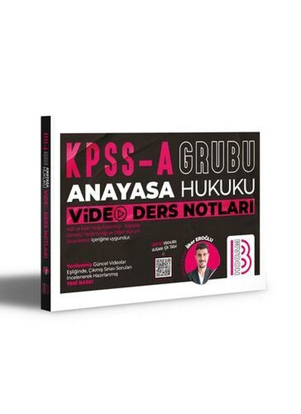 KPSS A Grubu Anayasa Hukuku Video Ders Notları