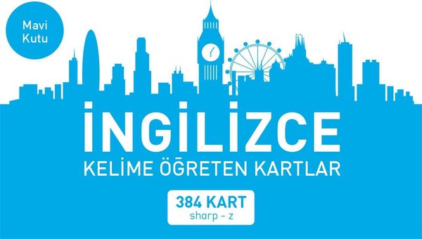 İngilizce Kelime Öğreten Kartlar - Mavi Kutu - 384 Kart