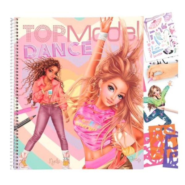 Top Model Dans Boyama ve Çıkartma Kitabı 412227