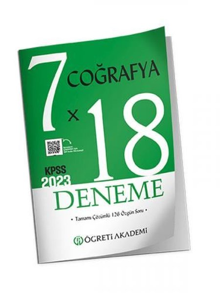 KPSS Genel Yetenek Genel Kültür Coğrafya 7x18 Deneme