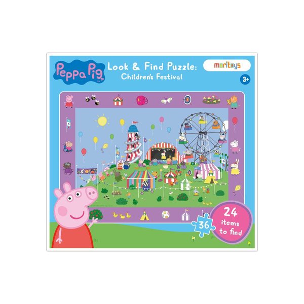 Look & Find Puzzle: Peppa Pig Children's Festival - 36 Parçalı Puzzle ve Yapboz Oyunu