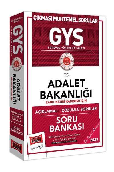 2023 Adalet Bakanlığı GYS Zabıt Katibi Kadrosu İçin Açıklamalı Soru Bankası