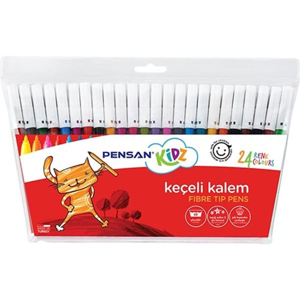 Pensan Kidz Keçeli Boya Kalemi 24 Renk Pe34050Kk24R