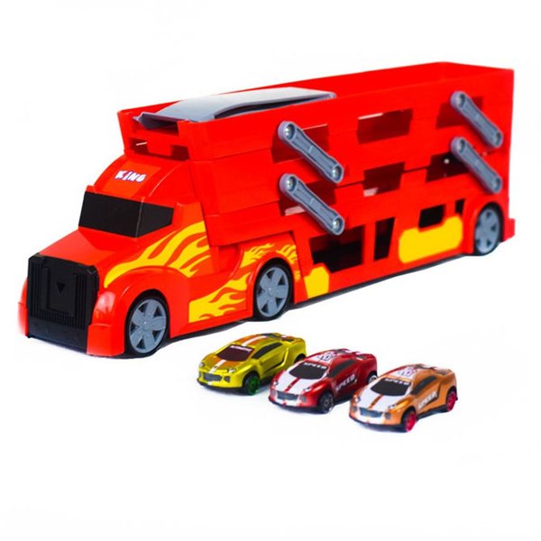 King Toys 3 Katlı 3 Araçlı Transporter Oyun Seti