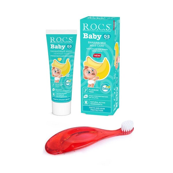 Rocs Baby 0-3 Yaş Diş Fırça Ve Macun Seti