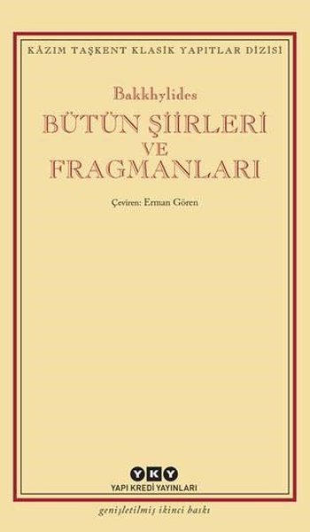 Bakkhylides Bütün Şiirleri ve Fragmanları