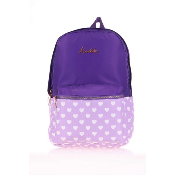 Kaukko Soft Floral Sırt Çantası Purple K1492