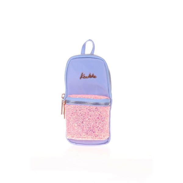 Kaukko Brıght Junıor Bag Kalem Çantası (Taşlı-Floral Mavi) K2468