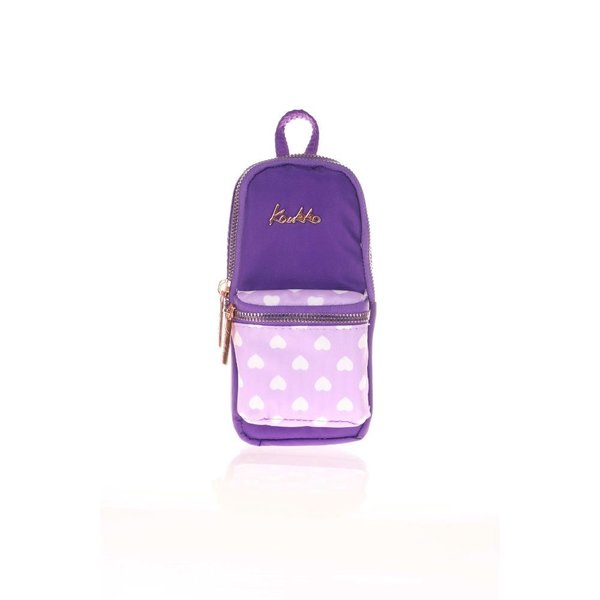 Kaukko Soft Floral Junıor Bag Kalem Çantası (Purple) K2440