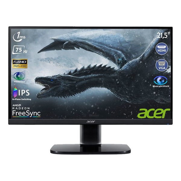 Acer KA222Q 215'' 75Hz 1ms (HDMI+VGA) FreeSync Full HD IPS LED Monitör UM.WX2EE.007