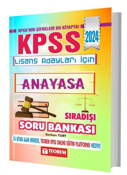 2024 KPSS Lisans Anayasa Sıradışı Soru Bankası