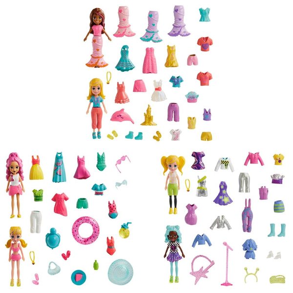 Polly Pocket Arkadaşları Farklı Moda Aksesuarları Oyun Setleri HNF51