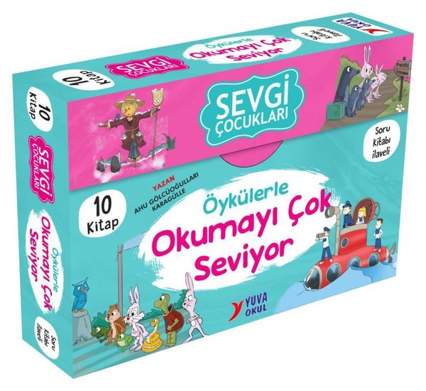 Sevgi Çocukları Öykülerle Okumayı Çok Seviyor Seti - 10 Kitap Takım - 3-4. Sınıflar İçin