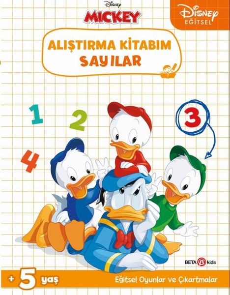 Disney Eğitsel Çıkartmalı Mickey Alıştırma Kitabım Sayılar 5+Yaş