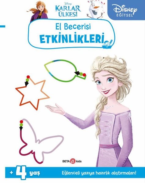 Disney Eğitsel Karlar Ülkesi El Becerisi Etkinlikleri Yazıya Hazırlık 4+Yaş