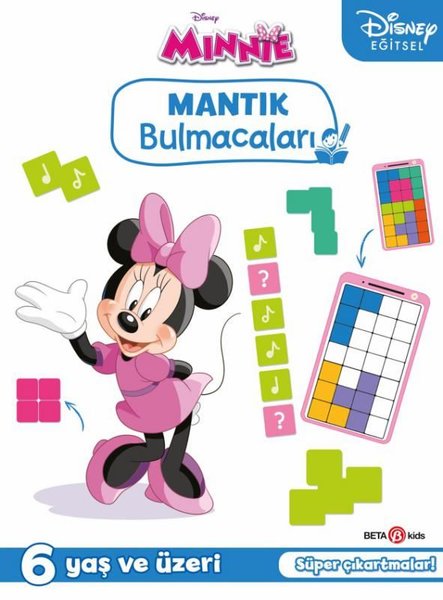 Disney Eğitsel Minnie Çıkartmalı Mantık Bulmacaları 6+Yaş