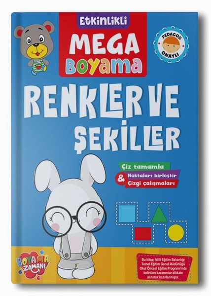 Renkler ve Şekiller - Etkinlikli Mega Boyama