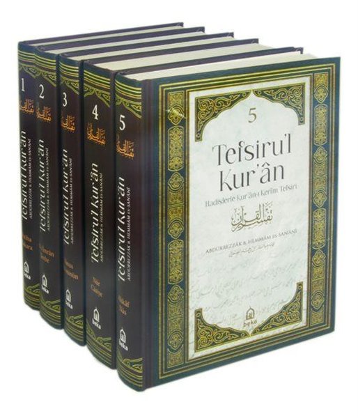 Tefsiru'l Kur'an Hadislerle Kur'an-ı Kerim Tefsiri Seti - 5 Kitap Takım