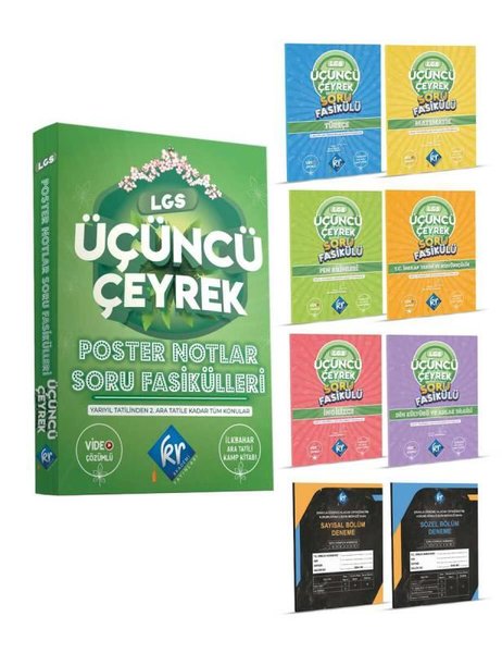 LGS Üçüncü Çeyrek Poster Notlar Soru Fasikülleri