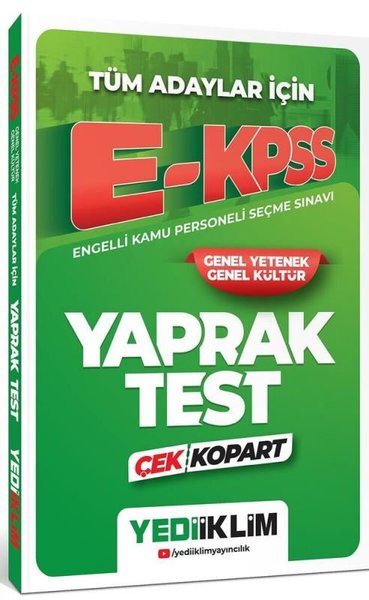 2024 EKPSS Tüm Adaylar İçin Çek Kopart Yaprak Test