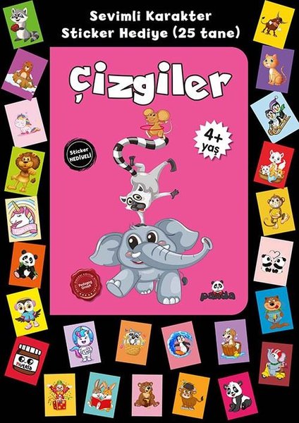 Çizgiler - Stickerlı 4+ Yaş