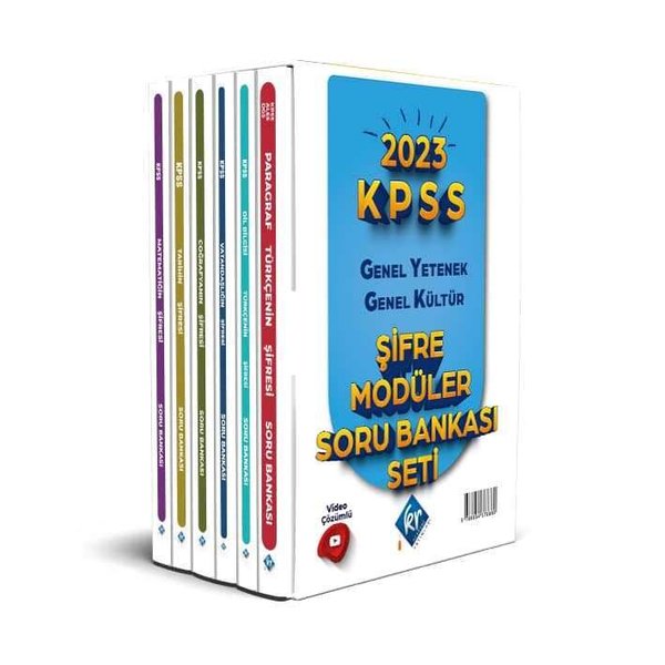 KPSS Genel Yetenek Genel Kültür Şifre Modüler Soru Bankası Seti Video Çözümlü