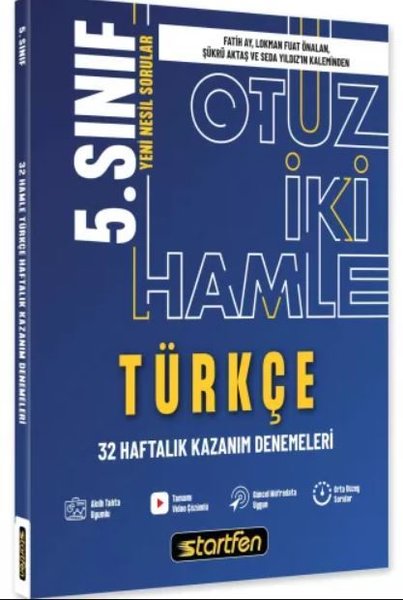 5. Sınıf Türkçe 32 Hamle Haftalık Kazanım Denem...