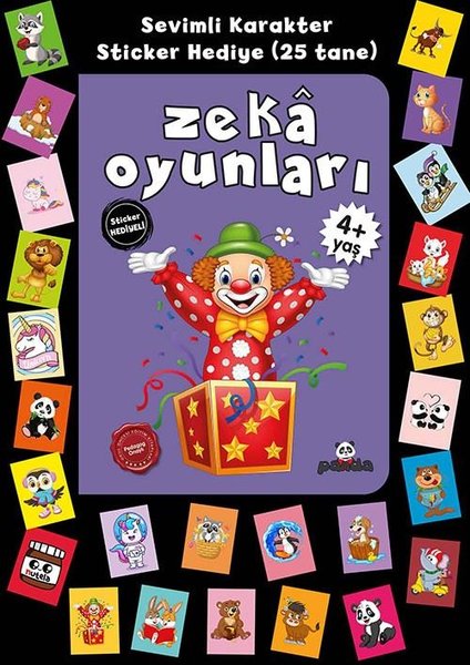 Zeka Oyunları - Stickerli 4+Yaş