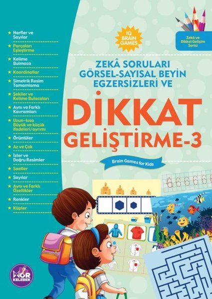 Dikkat Geliştirme 3 - Zeka Soruları Görsel - Sayısal Beyin Egzersizleri Ve