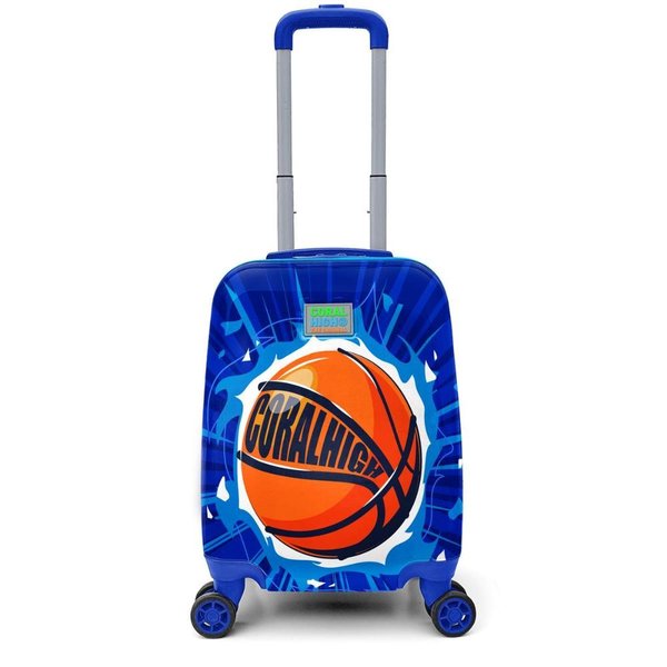Coral High  Mini Lacivert Mavi Basketbol Top Desenli  Çocuk Valizi 16755
