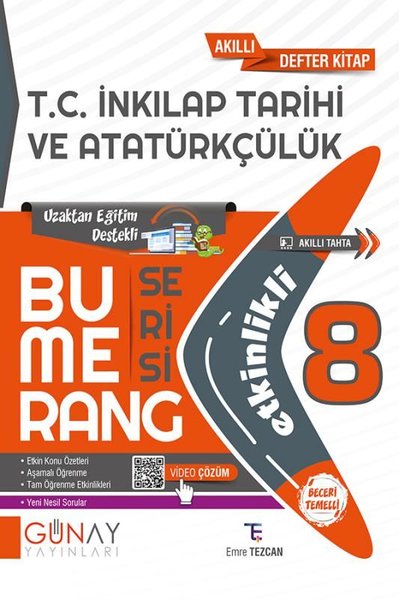 8. Sınıf Bumerang Etkinlikli T.C. İnkılap Tarihi Ve Atatürkçülük