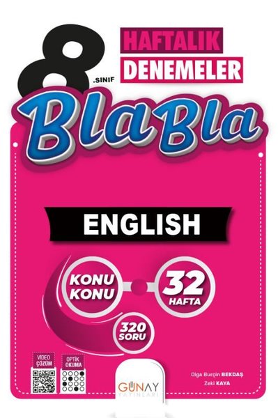 8. Sınıf 32 Haftalık Bla Bla İngilizce Denemeleri