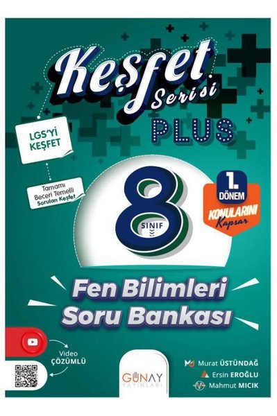 8. Sınıf Keşfet Plus Serisi Fen Bilimleri Soru Bankası (1. Dönem)