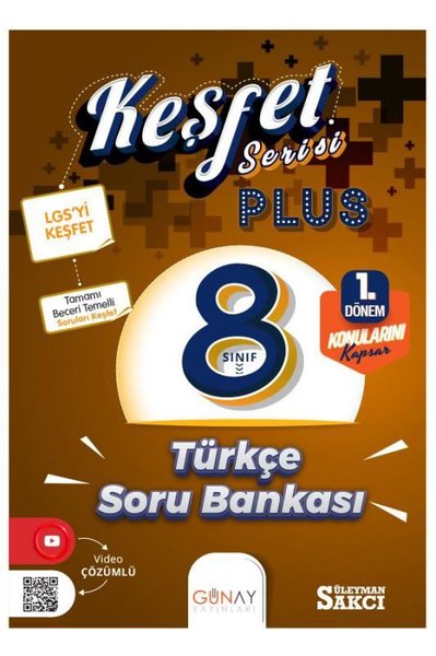 8. Sınıf Keşfet Plus Serisi Türkçe Soru Bankası (1. Dönem)