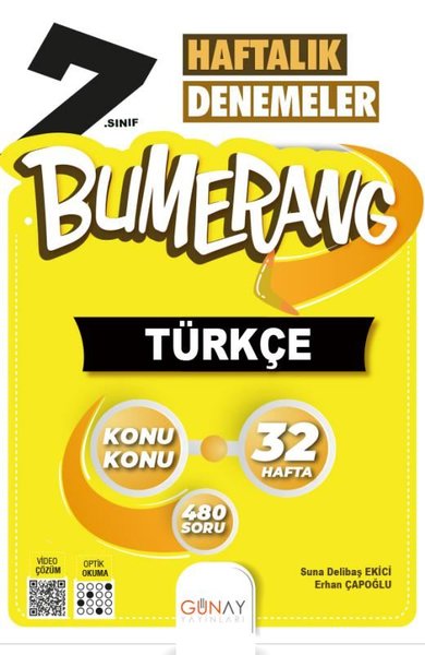 7. Sınıf Bumerang 32 Haftalık Türkçe Denemeleri