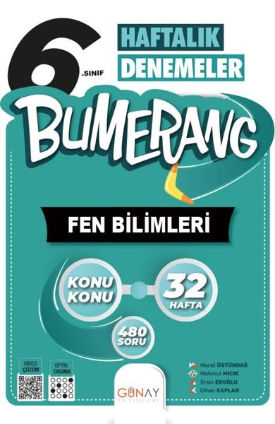 6. Sınıf Bumerang 32 Haftalık Fen Bilimleri Denemeleri