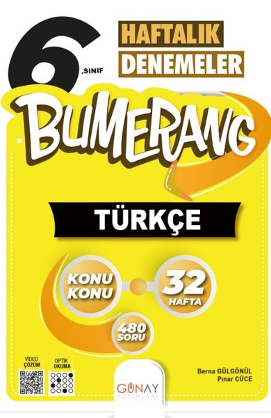 6. Sınıf Bumerang 32 Haftalık Türkçe Denemeleri
