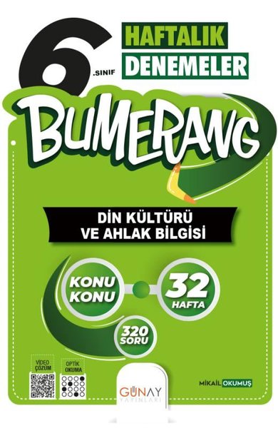 6. Sınıf Bumerang 32 Haftalık Din Kültürü Ve Ahlak Bilgisi Denemeleri