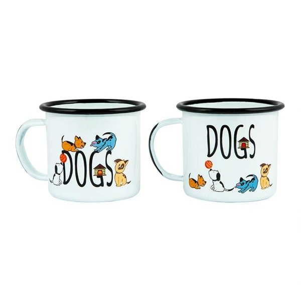 Biggdesign Dogs 2'li Emaye Mug Seti