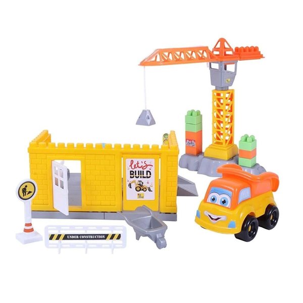 Ogi Mogi Toys İnşaat Bloklar ve Vinç 44 Parça