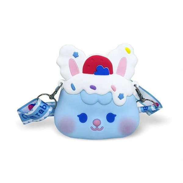 Ogi Mogi Toys Silikon Mavi Tavşan Omuz Çantası