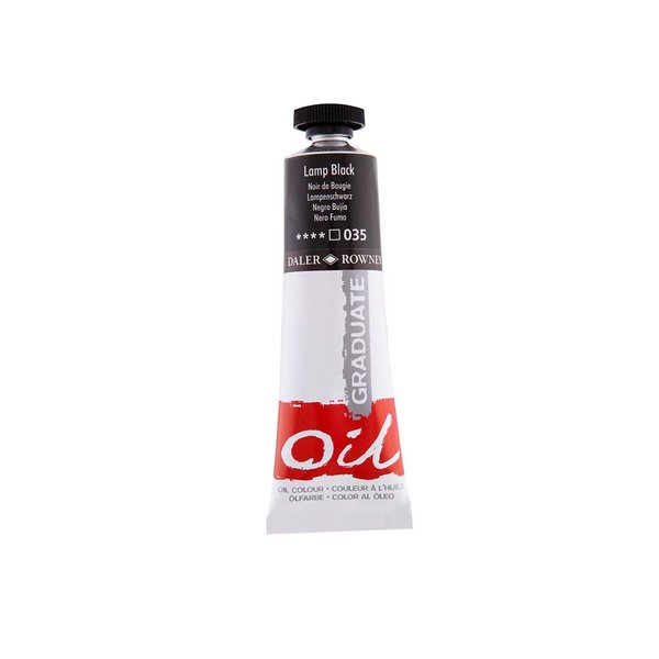 Daler Rowney Graduate Yağlı Boya 38 ml N:035 Lamba Siyahı