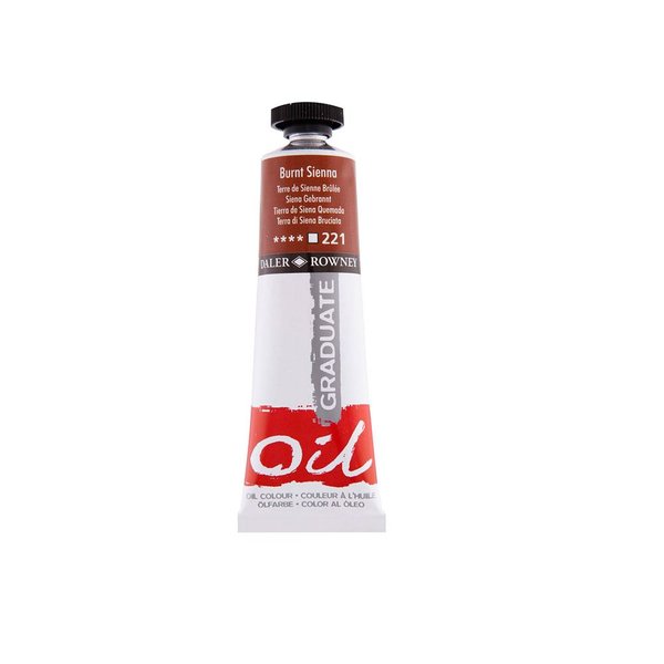 Daler Rowney Graduate Yağlı Boya 38ML N:221 Burnt Sienna