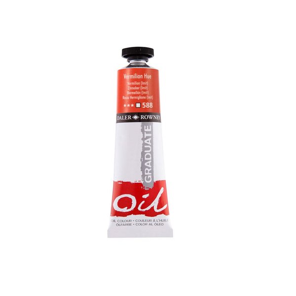 Daler Rowney Graduate Yağlı Boya 38ML N:588 Vermilion Hue