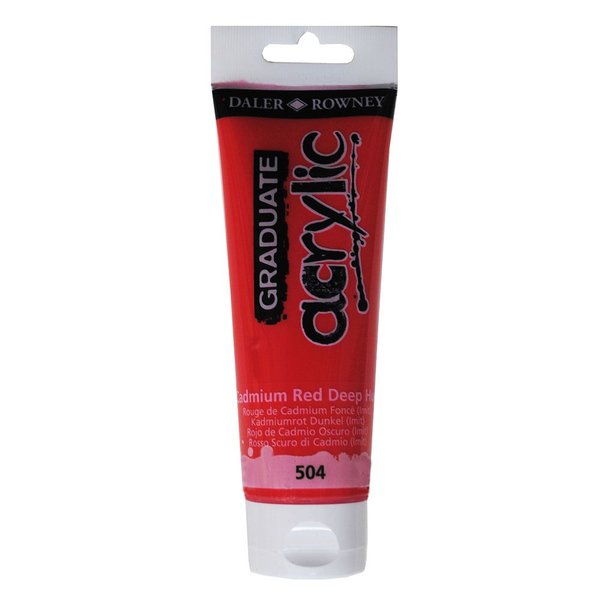 Daler Rowney Akrilik Boya 120ML Cad Red Deep Hue