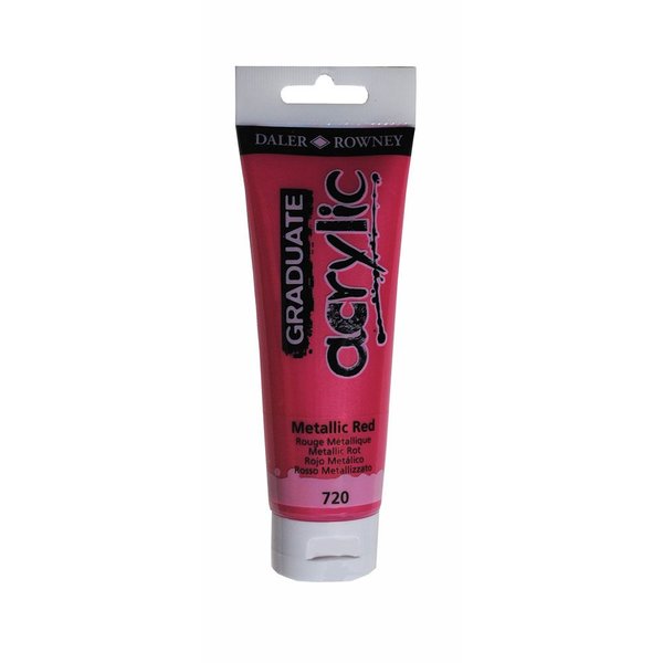 Daler Rowney Akrilik Boya 120ML Metallic Red