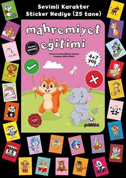 Mahremiyet Eğitimi - Stickerlı 4+7 Yaş