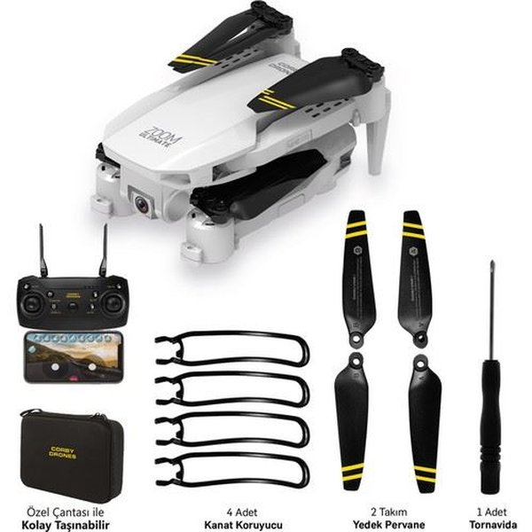Corby CX017 Wifi Çift Kameralı Katlanabilir 1080P Drone