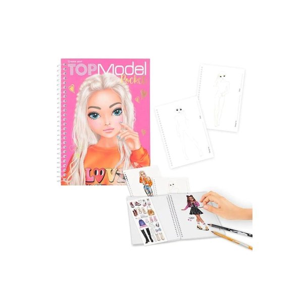 TOP Model Pocket Colouring Book D&R