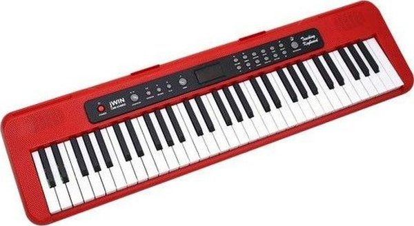 Jwin CMK-6148 RD 61 Tuşlu Elektronik Org - Kırmızı (Etiket Mikrofon ve Adaptör Hediye)